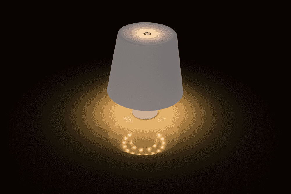 LED bottle lamp, white, 3 modes (on/off/dim.),