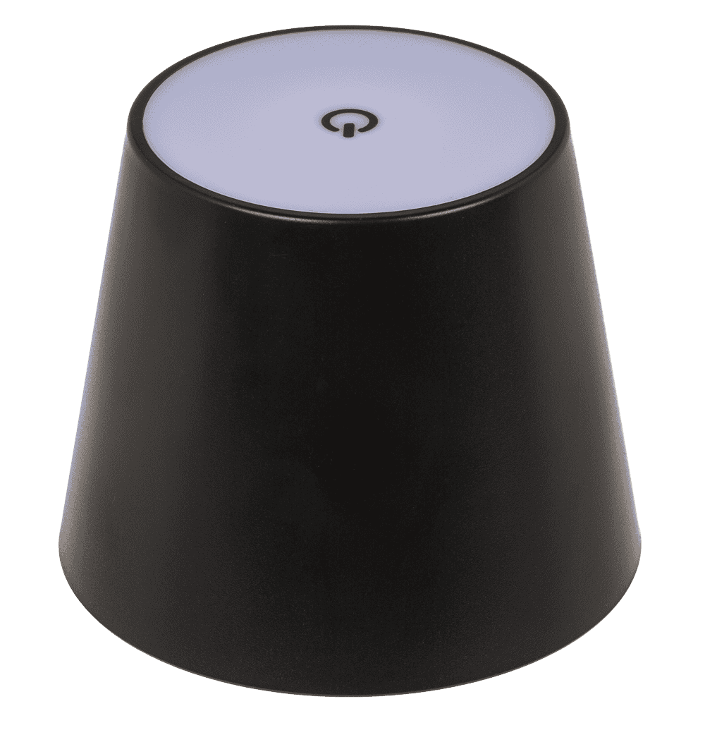 LED bottle lamp, black, 3 modes (on/off/dim.),