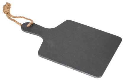 Slate plate with handle & jute rope for hanging,