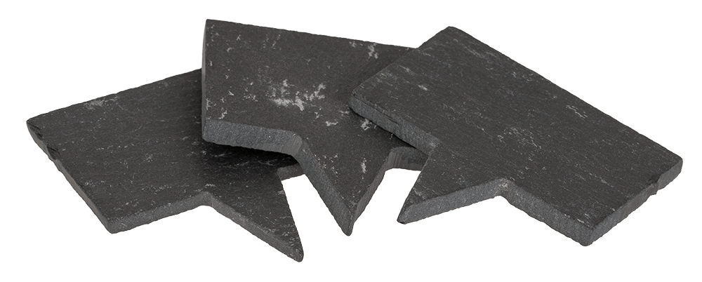 Rectangular slate tag for sticking,