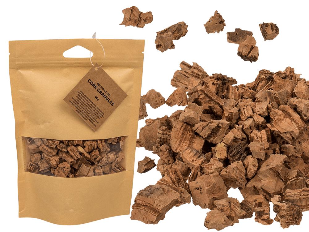 Decoration corc granulat, D: ca. 1-2 cm mixed