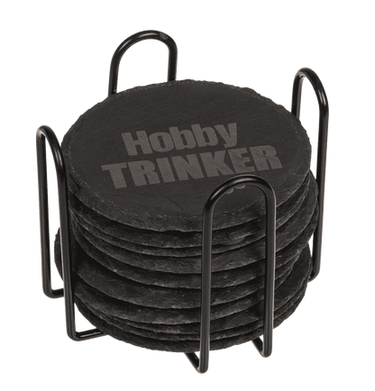 Slate coaster, with laser printing,