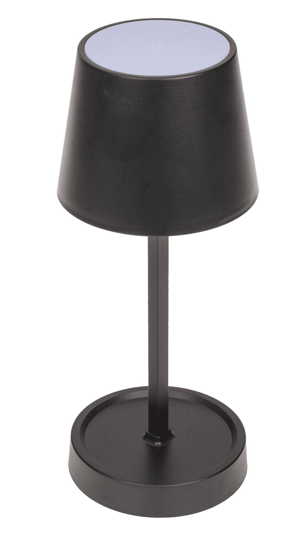 Black colored table lamp with LED,