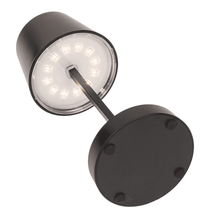 Black colored table lamp with LED,
