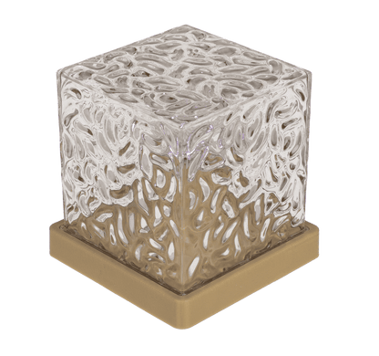 Acrylic lamp, Waves, 11.5 x 11.5 x 11.5 cm,