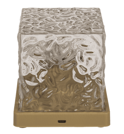 Acrylic lamp, Waves, 11.5 x 11.5 x 11.5 cm,