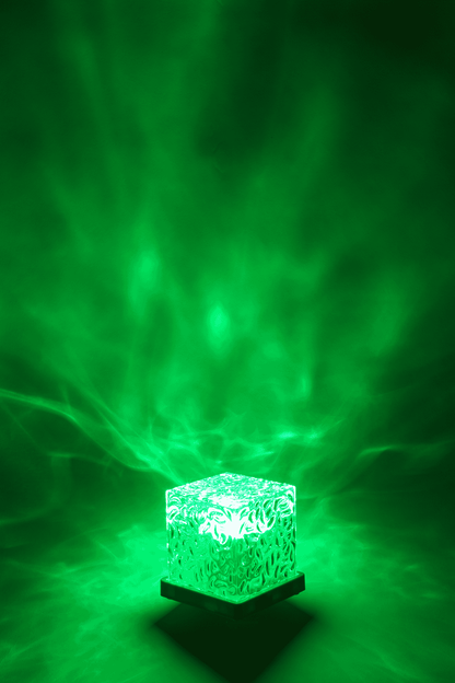 Acrylic lamp, Waves, 11.5 x 11.5 x 11.5 cm,