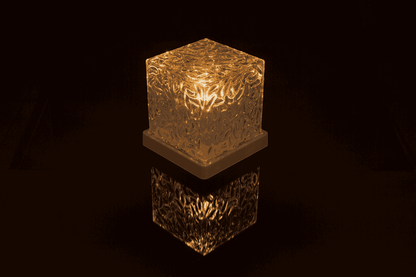 Acrylic lamp, Waves, 11.5 x 11.5 x 11.5 cm,