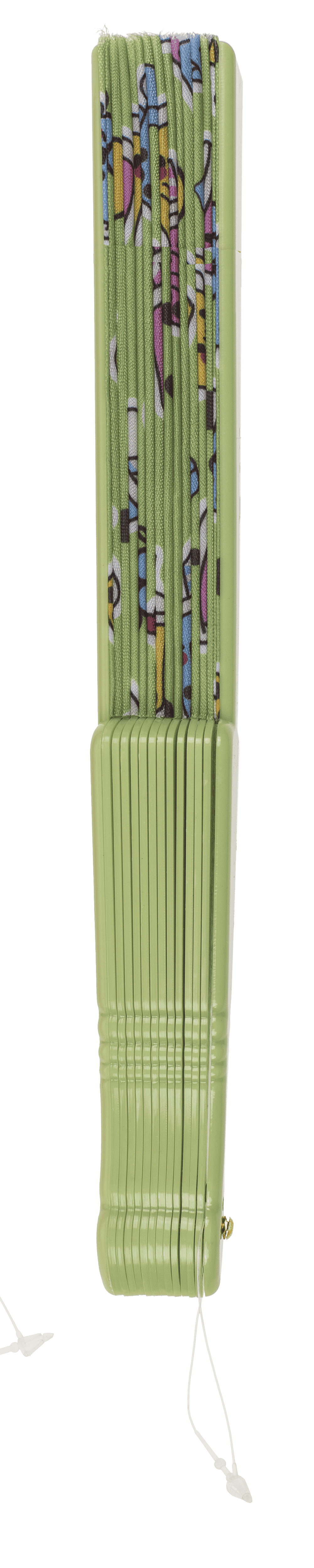 Plastic fan, Bubble Tea. 23 x 40 cm,