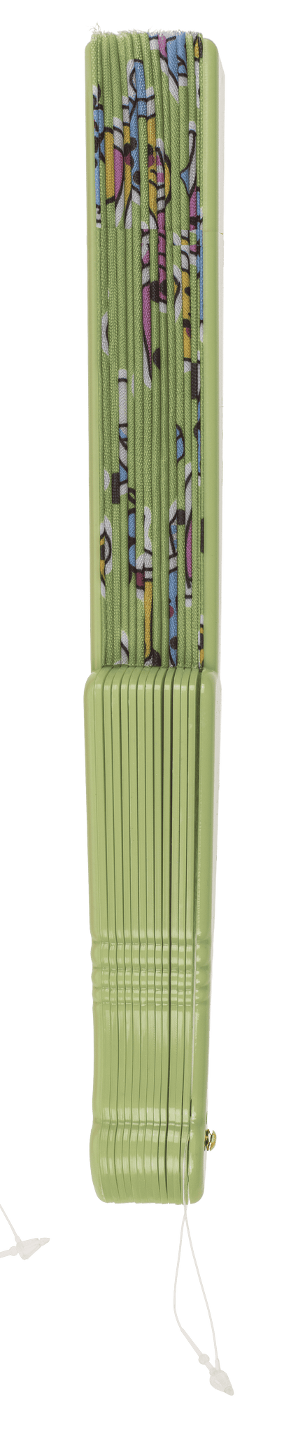 Plastic fan, Bubble Tea. 23 x 40 cm,