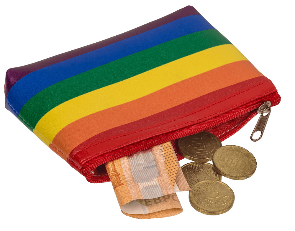 Purse, Pride, ca. 13 x 9 cm,