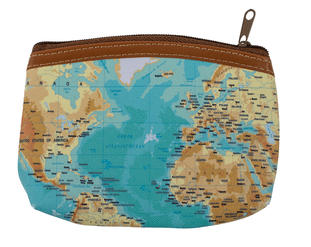 Purse, Worldmap,