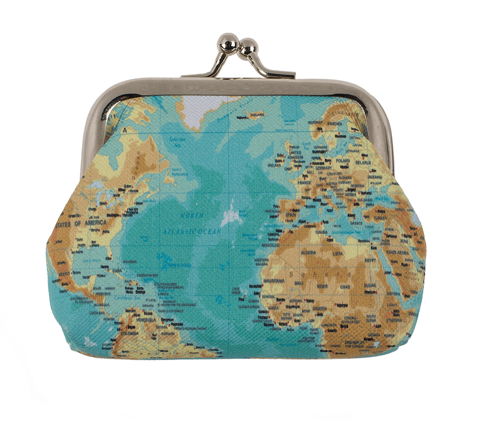 Purse, Worldmap,