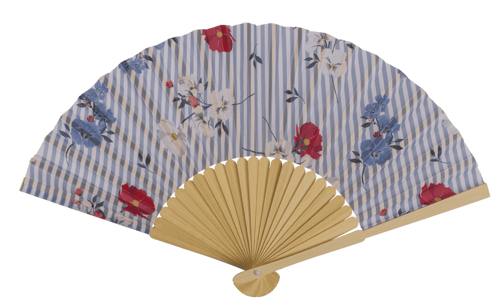 Fan, oriental flower,