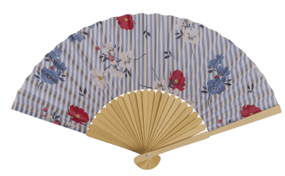 Fan, oriental flower,