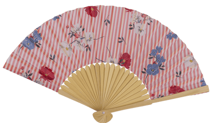 Fan, oriental flower,