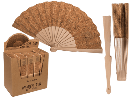 Wooden Fan, cork,