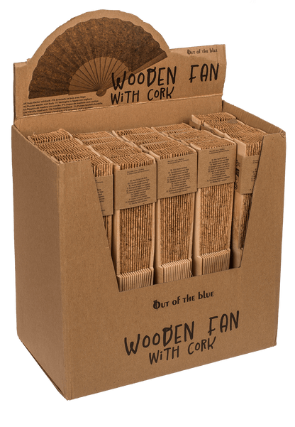 Wooden Fan, cork,