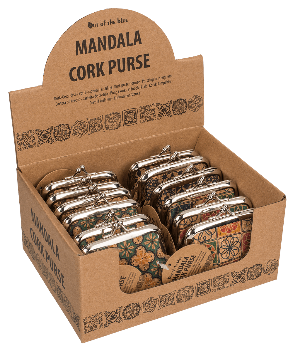 Cork purse, Mandala,