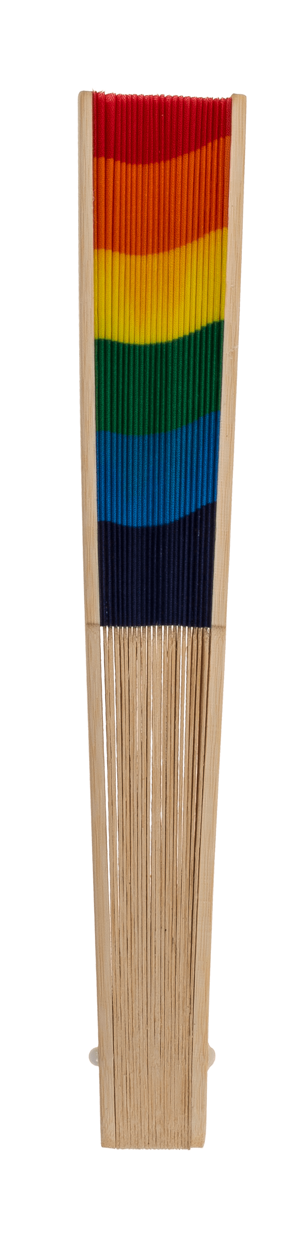 Fan, Bamboo, Rainbow, ca. 21 cm, bamboo,