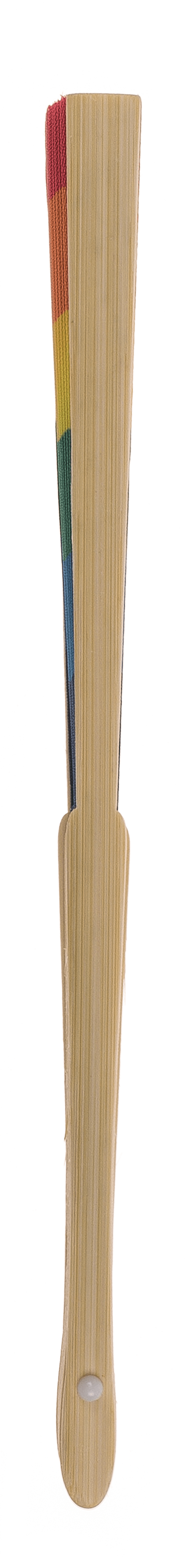 Fan, Bamboo, Rainbow, ca. 21 cm, bamboo,