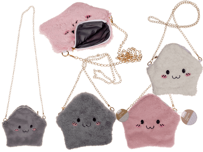 Plush star bag, ca. 24 x 23 cm,