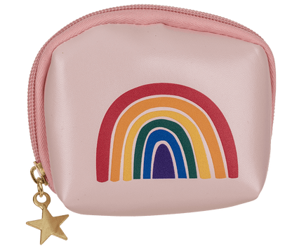 Purse, rainbow, ca. 12 x 8 x 4 cm,