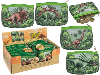 Purse, dinsaour, ca. 13 x 9 cm,