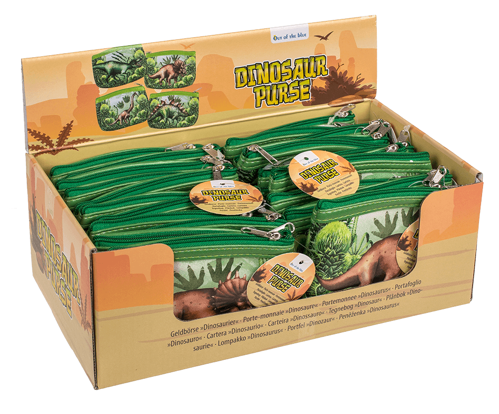 Purse, dinsaour, ca. 13 x 9 cm,