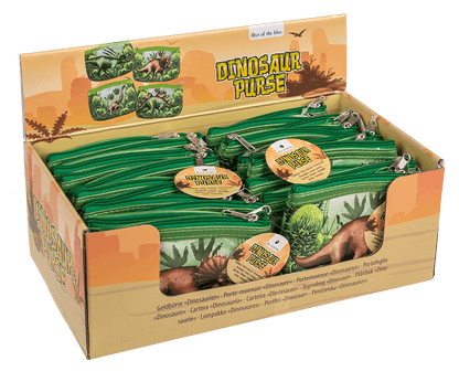 Purse, dinsaour, ca. 13 x 9 cm,