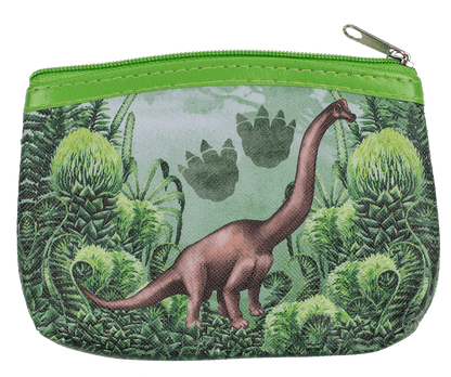 Purse, dinsaour, ca. 13 x 9 cm,