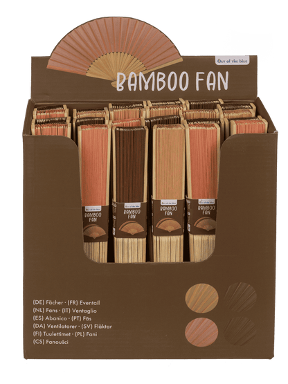Fan, Natural, 21 cm, bamboo,