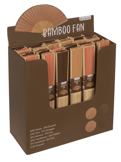 Fan, Natural, 21 cm, bamboo,