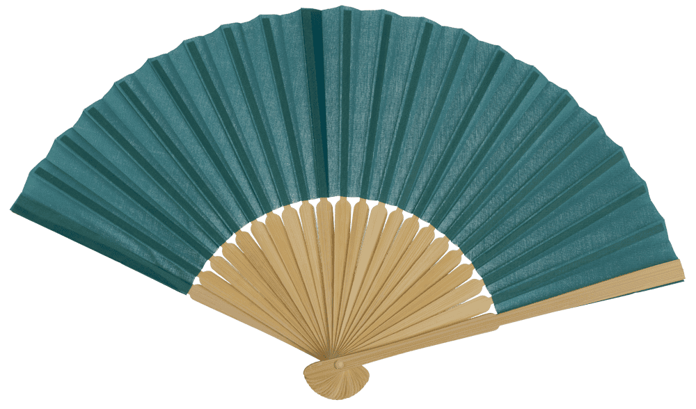 Fan, Summer mix, 21 cm, bamboo,