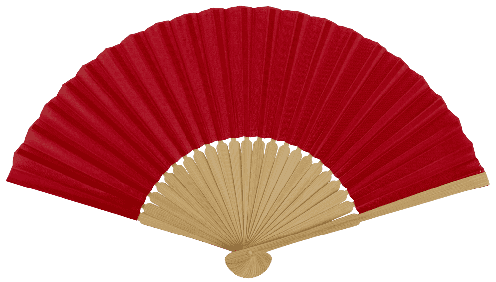 Fan, Summer mix, 21 cm, bamboo,