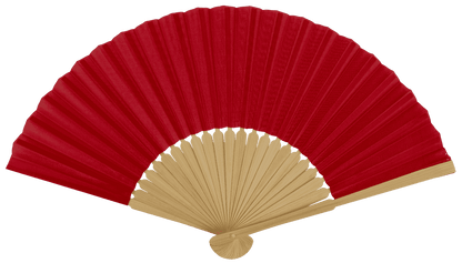 Fan, Summer mix, 21 cm, bamboo,
