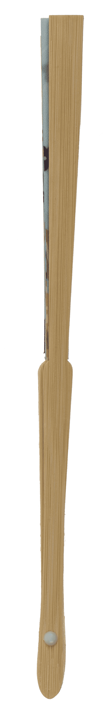Fan, Flowers, 21 cm, bamboo,