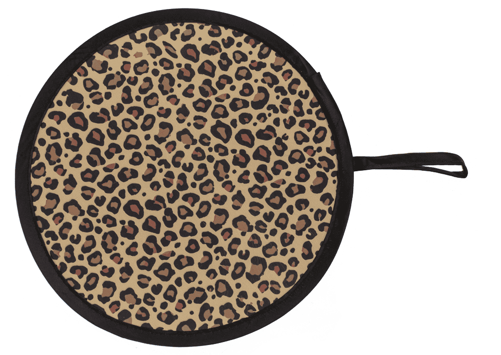 Foldable pocket fan, Leopard,