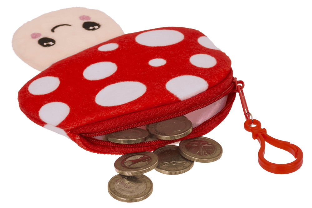 Plush purse, Kawaii mushroom,