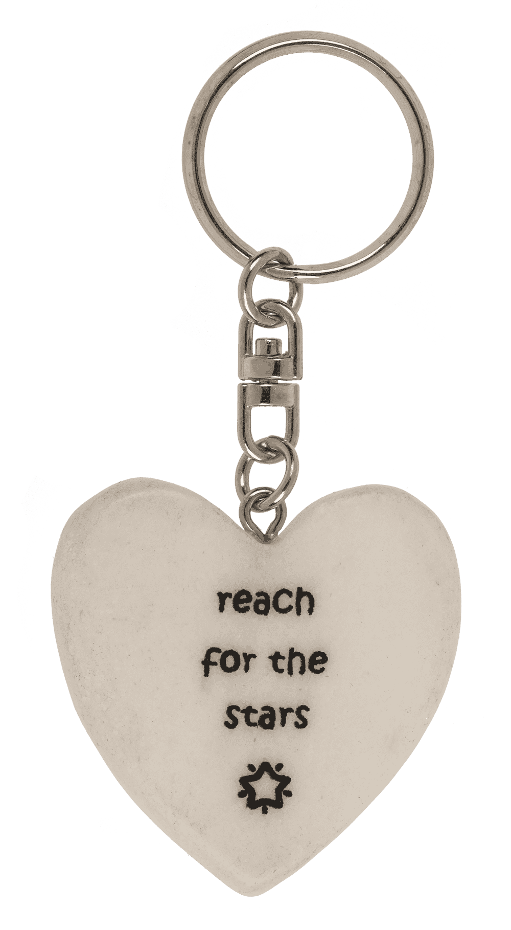 Metal key ring, Positive Hearts,
