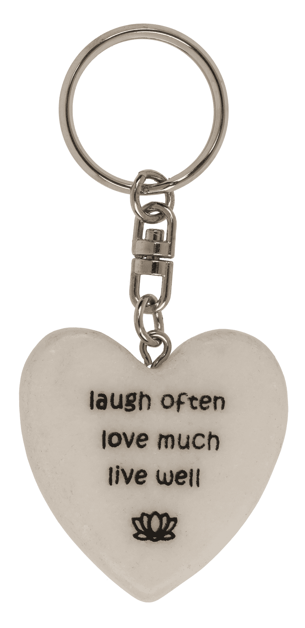 Metal key ring, Positive Hearts,