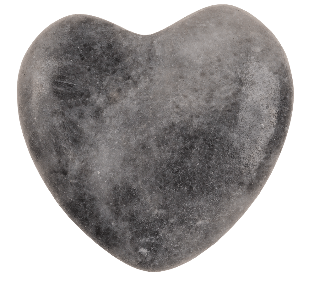 Natural Stone Heart, Worry Hearts,