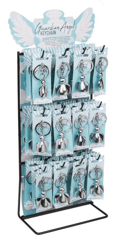 Brushed Metal Keychain, Angel,