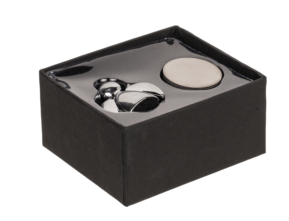 Silver-coloured Magnetic Metal Paper Holder,