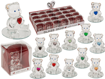 Glass Bear with Heart,