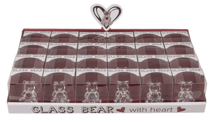 Glass Bear with Heart,