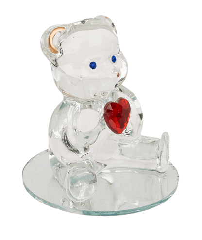 Glass Bear with Heart,