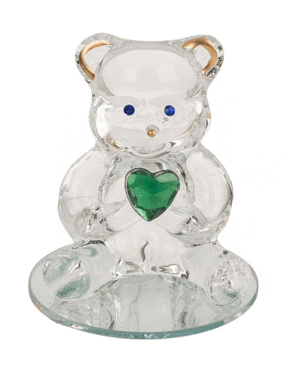 Glass Bear with Heart,