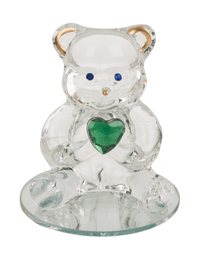 Glass Bear with Heart,