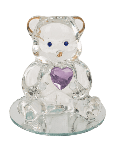Glass Bear with Heart,